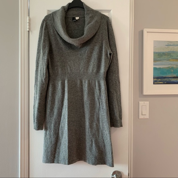 H&M Dresses & Skirts - H&M Divided Gray Cowl Neck Sweater Dress 12